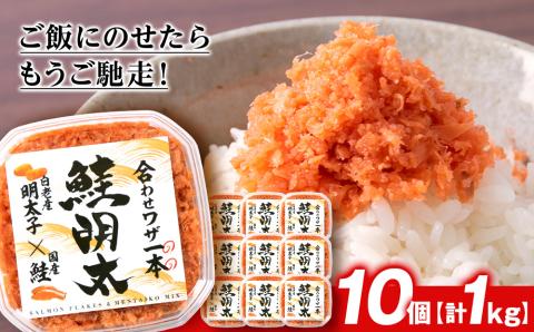 しゃけめんたい 鮭明太 100g×10パック 【斎藤水産】 AM069