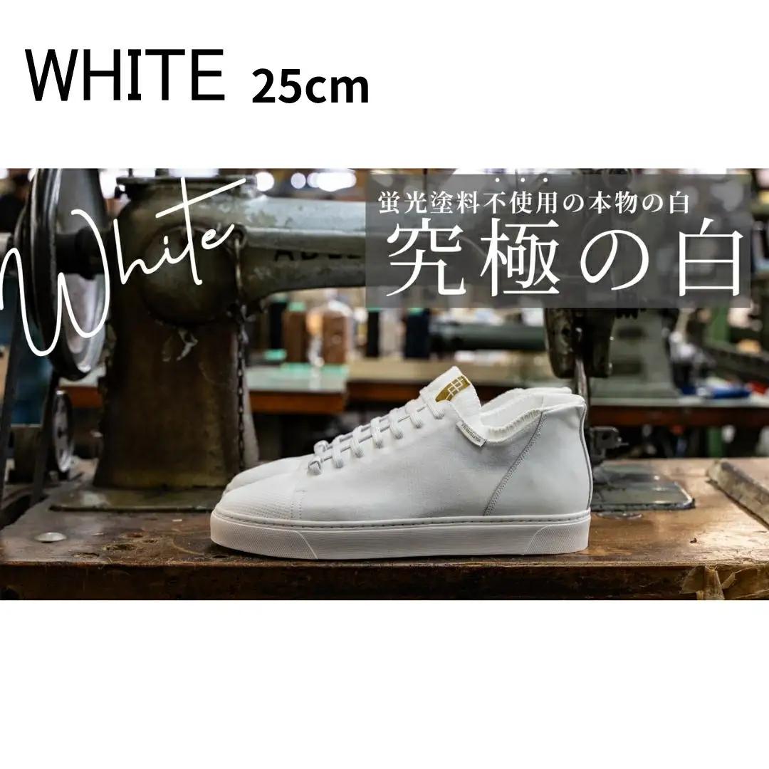 YEBiSUYA 5000 ニットスニーカー ホワイト 25cm