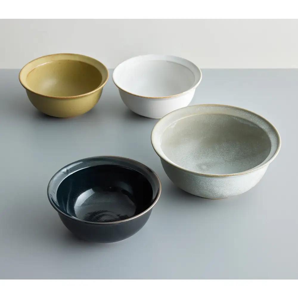 Tableware Deep Bowl Rimペアセット17cm 藍墨