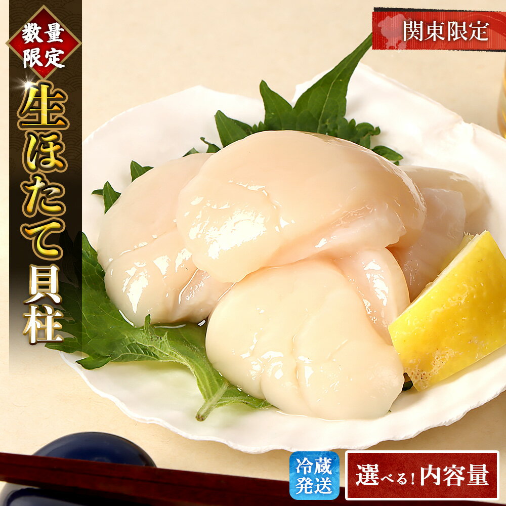 【ふるさと納税】【選べる内容量】【関東限定！生ほたて】 《期間限定》北海道雄武産 生玉ほたて塩水パック（冷蔵）｜関東限定 生玉ホタテ 生ホタテ 大粒 ホタテ 帆立 ほたて 新鮮 生 冷蔵 塩水パック オホーツク 北海道 雄武町 雄武 刺身 魚貝 魚介 海鮮【0712502】