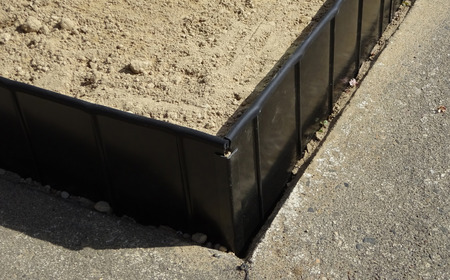 スチール製土留め板 Bセット（土留め板10枚） ガーデニング 花壇 家庭菜園 土の流出防止 燕三条製  [株式会社オビタス]【062S004】