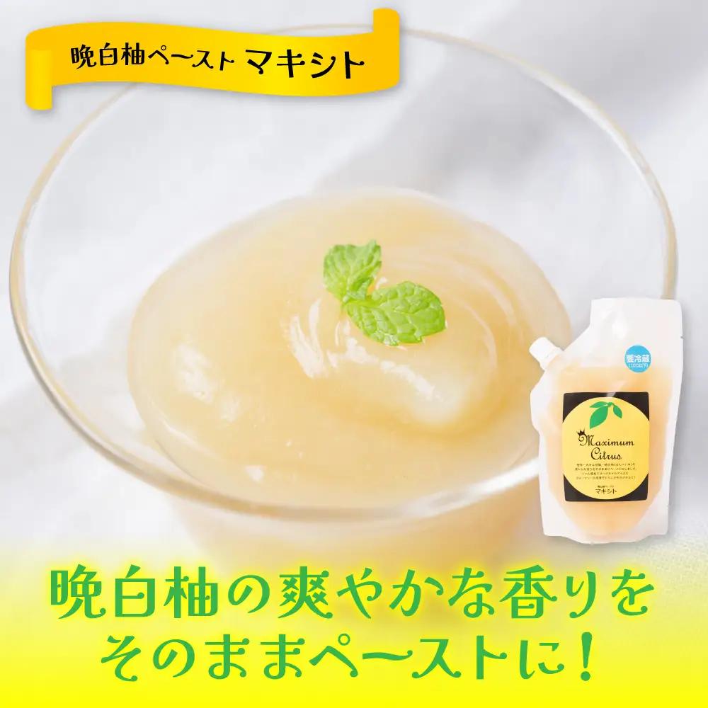 熊本県 八代市産 晩白柚 ペースト「マキシト」『お手軽セット』（合計740g） ばんぺいゆ 柑橘 手作り ペースト ジャム フルーツソース ジュレ ピューレ 炭酸割り アイス ヨーグルト トースト パ