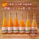 【ふるさと納税】【愛媛県産】田縁農園の無添加100% ストレートジュース6種おまかせセット 720ml 全8種 ｜ 温州みかん 紅まどんな かんぺい せとか ひょうかん 河内晩柑 きよみ ぽんかん おまかせ 高級 贈答 ギフト プレゼント 記念日 ※2025年1月頃より順次発送予定