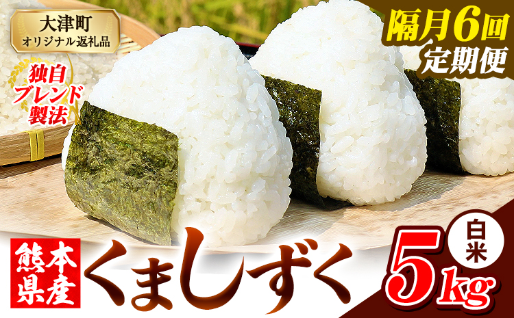 【隔月6回定期便】熊本県産 ブレンド米 くましずく 白米 5kg《お申込み翌月から出荷》こめ ふるさとのうぜい コメ お米 おこめ