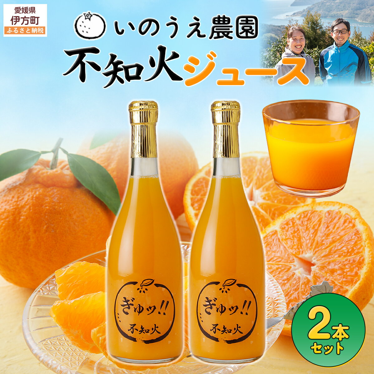 【ふるさと納税】いのうえ農園 不知火ジュース2本セット ※離島への配送不可 【ふるさと納税 人気 おすすめ ランキング 柑橘 みかん ジュース みかんジュース 不知火 不知火ジュース フルーツ 果物 産地直送 いのうえ農園 愛媛県産 愛媛県 伊方町 送料無料】 IKTAI015