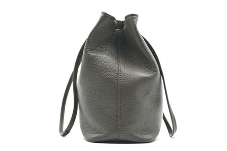 巾着バッグ Mサイズ ダークグレー AX140-2