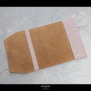 maf pinto (マフ ピント) レザーブックカバー 新書サイズ ADRIA LINE ライトピンク 本革 日本製