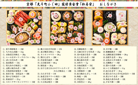 【京都・先斗町ふじ田監修】黄金重「松寿安」3~4人前|京都 本格料亭おせち 人気おせち おせち おせち おせち おせち