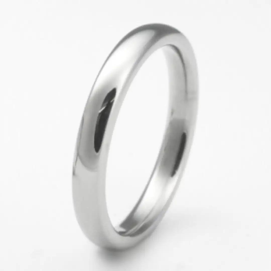純チタン甲丸リング (幅3mm) 15号 | アクセサリー リング