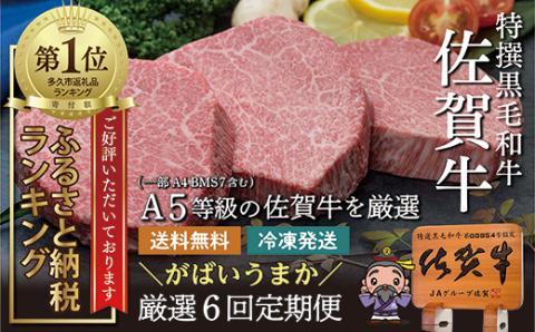 ｆ－１８　肉の定期便　佐賀牛を隔月偶数月に6回お届け