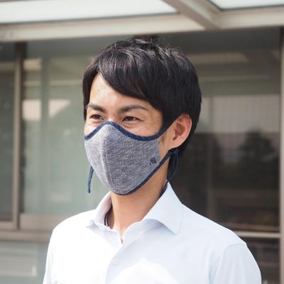 ふるさと納税 大刀洗町 侍マスク【青嵐(あおあらし)】　青色系3枚セット(Mサイズ) |  | 03
