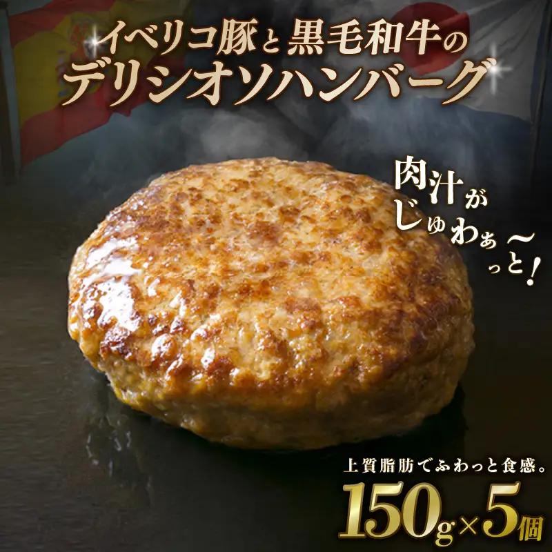 【黒毛和牛とイベリコ豚】ハンバーグ 150g×5個 【 ハンバーグ 】