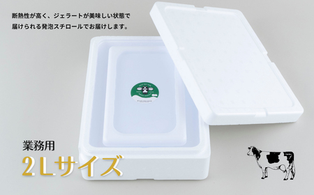 《定期便》山中牧場「MILKY WAY FARM」ジェラート 業務用(２L)サイズ〈チョコレート〉【３回お届け】  ｜アイスジェラート  チョコレート デザート スイーツ 人気