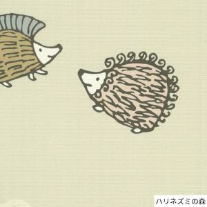 L118(ハリネズミの森/アイボリー) LISALARSON リサ・ラーソン 6柄から選べるクッションカバー（ハリネズミの森／アイボリー）