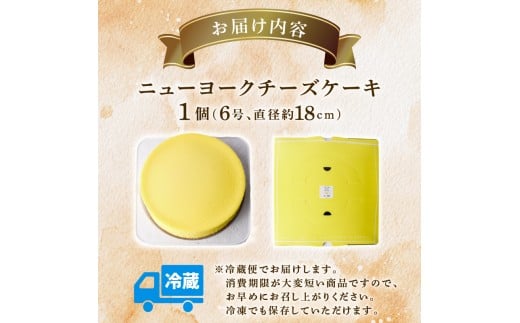 高知県安芸市産　ニューヨークチーズケーキ（直径約18cm） 【 ふるさと納税 人気 おすすめ ランキング ちーず けーき チーズケーキ ちーずけーき 生クリーム バター たまご 高知県 安芸市 】 B
