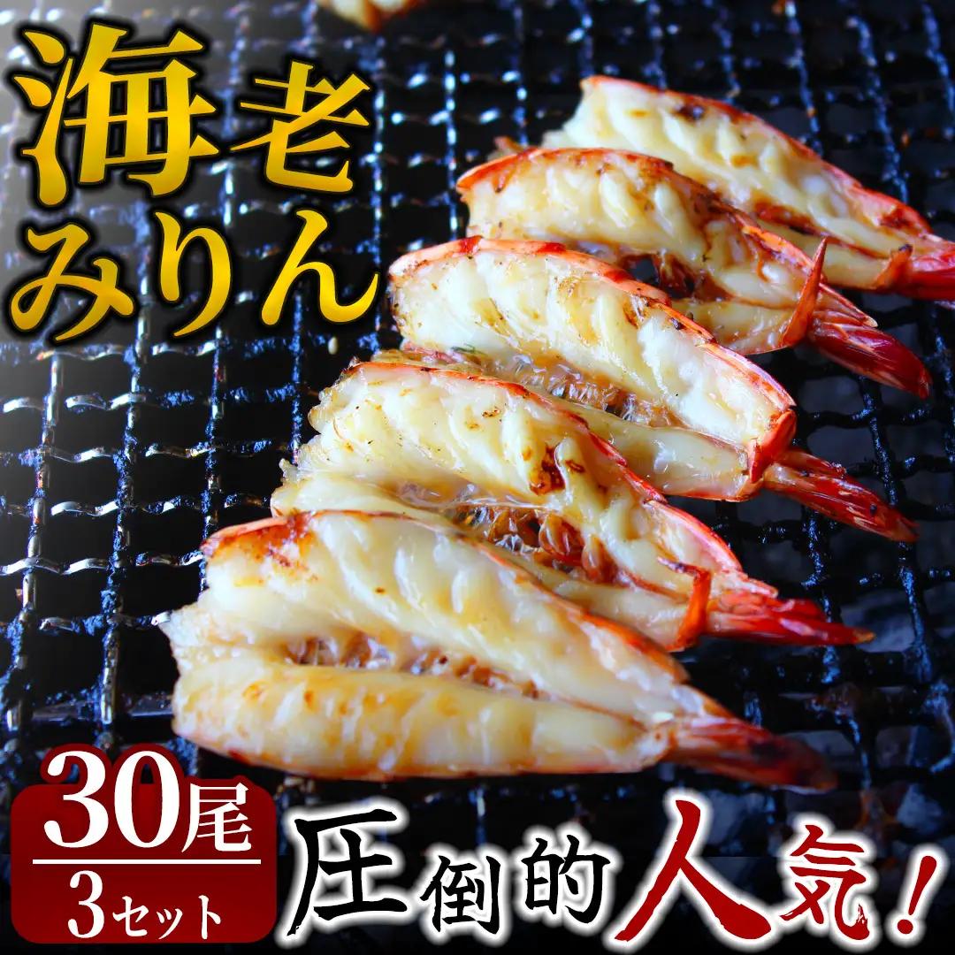 旭洋丸水産手作り干物 海老みりん 3セット【 干物 】