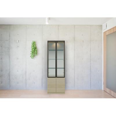 ふるさと納税 大川市 シャルム  幅60cm コレクションボード　グレージュ/ウォールナット