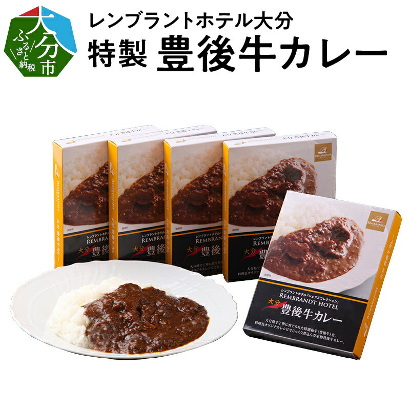 【ふるさと納税】レンブラントホテル大分特製 豊後牛 カレー 大分県産 牛すじ肉 シェフ特製 オリジナルレシピ レトルト ホテルカレー カレーライス カレールー 個包装 食品 加工食品 おすすめ ギフト 贈り物 プレゼント K03022