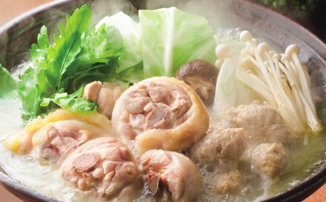 華味鳥 水炊きセット＆もつ鍋（醤油味）セット（各3～4人前）