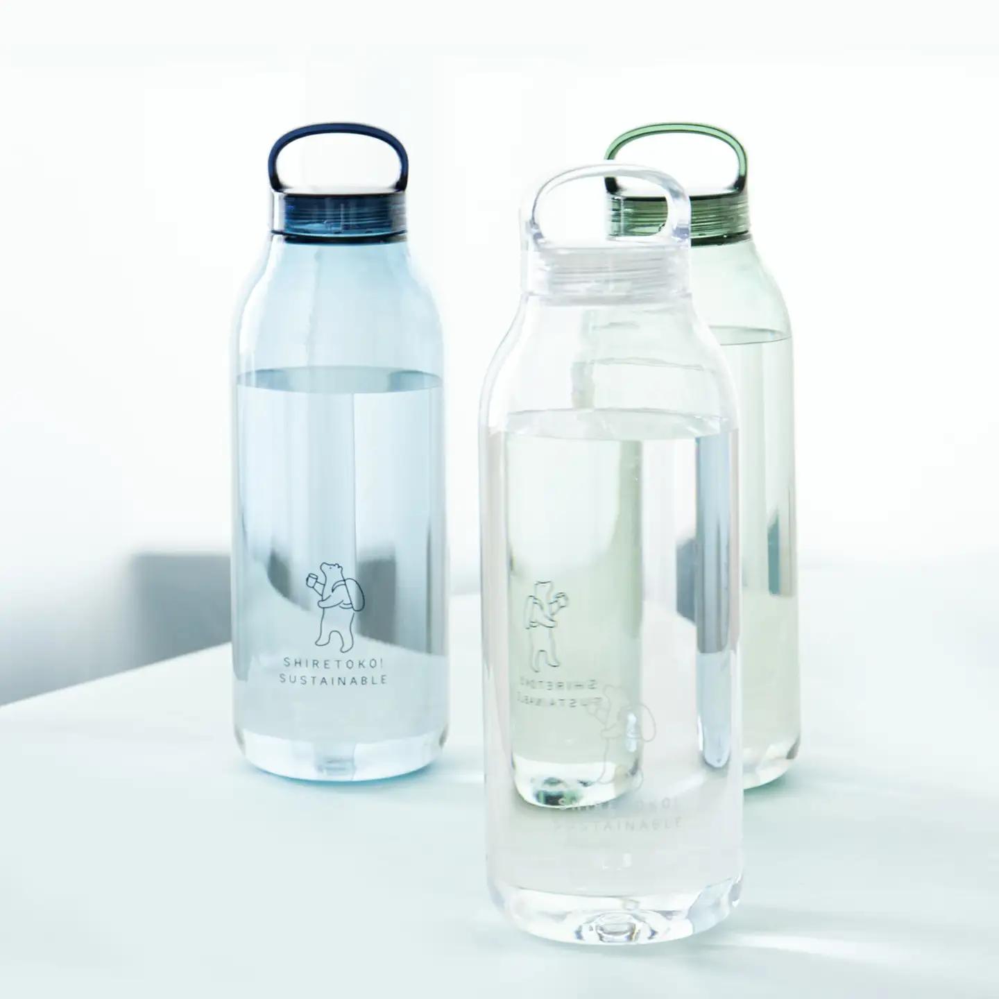 知床トコさん　ウォーターボトル　グリーン　500ml×1本　常温で水が飲める 耐熱マイボトル