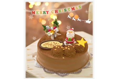 クリスマスケーキ 『生チョコラータ』 5号 口どけなめらか 生 チョコレートケーキ 【お届け予定：12/20～12/24】冷凍発送 北海道 新ひだか町 クリスマスケーキ クリスマスケーキ クリスマスケーキ クリスマスケーキ クリスマスケーキ 
