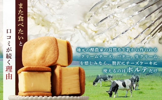 【Google口コミ星4.9の洋菓子店】べつかい 極濃チーズサンド 4個入り×2箱