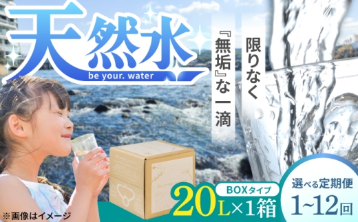 【全11回定期便】【天然水】be your. water / ビーユアウォーター 20L×1箱 飲料水 水 みず 備蓄 防災 天然水　日田市 / 株式会社H.E.F [ARGL023]