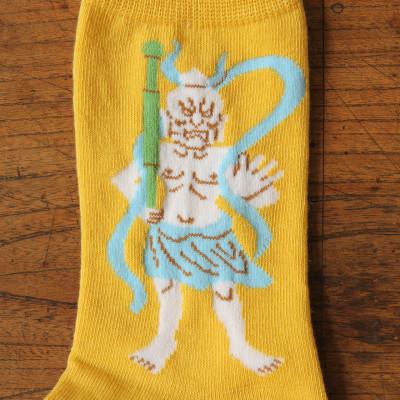 ふるさと納税 大和高田市 仏下-ぶつした-金剛力士あうんソックスLサイズ・マスタード |  | 03