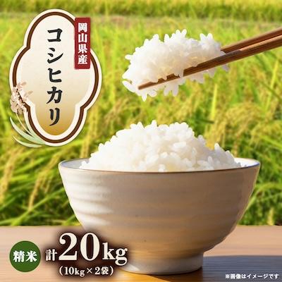 ふるさと納税 津山市 【先行受付】岡山県産『コシヒカリ』[10kg×2袋(20kg)]