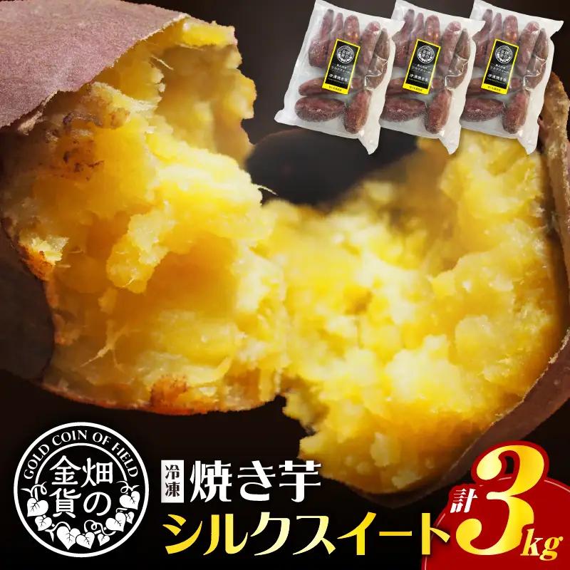 【 期間限定 特別価格 】 畑の金貨 焼き芋 シルク スイート 3kg K181-001_03 やきいも さつまいも さつま芋 サツマイモ 野菜 甘芋 甘い 冷凍 完熟 熟成 糖度 食べ比べ セット 小分け レンジ おやつ スイーツ 人気 ランキング おすすめ オススメ プレゼント ギフト しっとり 滑らか 甘いも販売所 鹿児島 薩摩 加治木産業