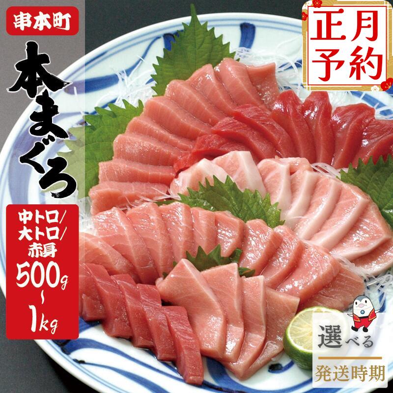 【28日決済分まで年内発送！】本マグロ（養殖）トロ＆赤身セット 500g or 1kg 中トロ 中とろ まぐろ 鮪 本マグロ マグロ 鮪 赤身 トロ 刺身 予約 冷凍 年内配送 海鮮 12月 年内発送 大トロ 柵 お正月 正月