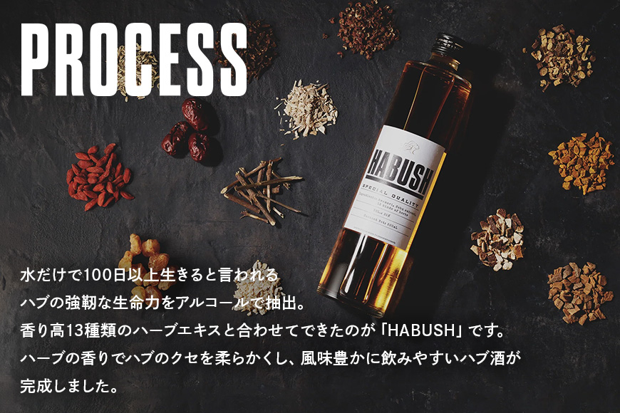 話題のハブ酒『HABUSH』 アルコール35% 500ml