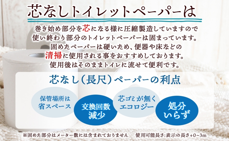 芯なし トイレットペーパー シングル 110ｍ 12ロール 6袋 計72ロール 天使の時間 紙 ペーパー 日用品 消耗品 リサイクル 再生紙 無香料 厚手 ソフト トイレ用品 備蓄 ストック 非常用 