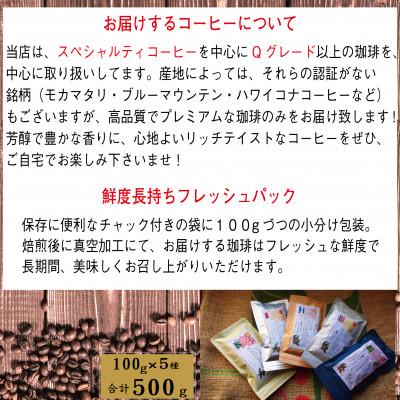 ふるさと納税 大刀洗町 世界の珈琲飲み比べ 豆コース 5種類(100g×5)合計500g(南米・中米・アジア・アフリカ) |  | 02