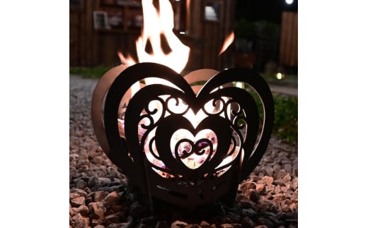 癒しの焚火台（ハート）