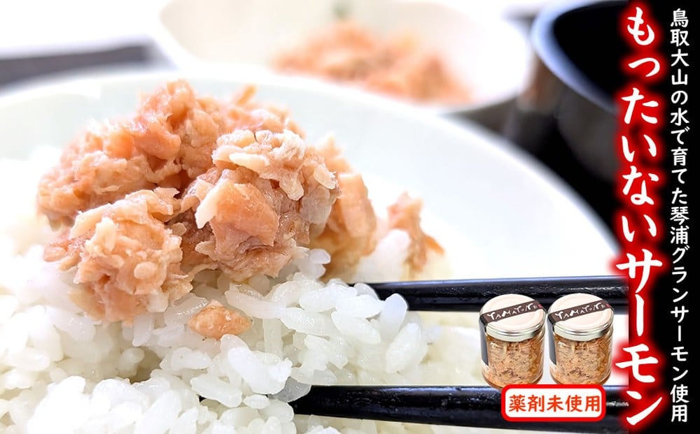 
            もったいないサーモンほぐし身 2本 国産 鳥取琴浦グランサーモン 無添加 無投薬養殖で安心 訳あり
          