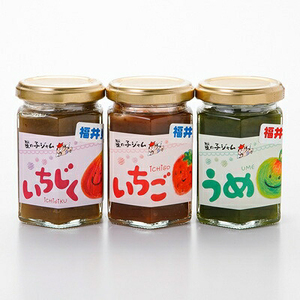 【福井県産】フルーツを使った ジャム 3種 計6個セット（梅ジャム2個 苺ジャム2個 いちじくジャム2個）[m03-a020]