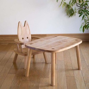 [オークヴィレッジ] ひじつきウサギイス [0975] 家具 国産 オークヴィレッジ   椅子 子供椅子 木製 インテリア リビング ダイニング 子供部屋 カフェ 等 国産材 天然 無垢材 ナチュラル