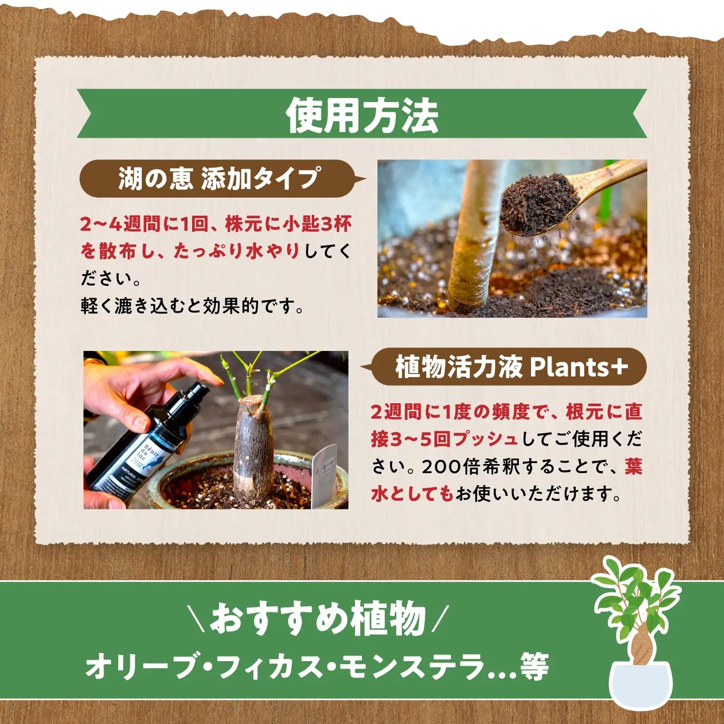 天然土壌菌入り肥料 湖の恵 しっかり使える追肥セット[AQBR007] 肥料