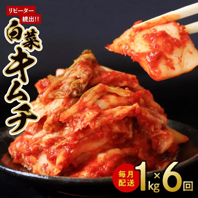 定期便 白菜キムチ 1kg × 6回 大好評 韓国