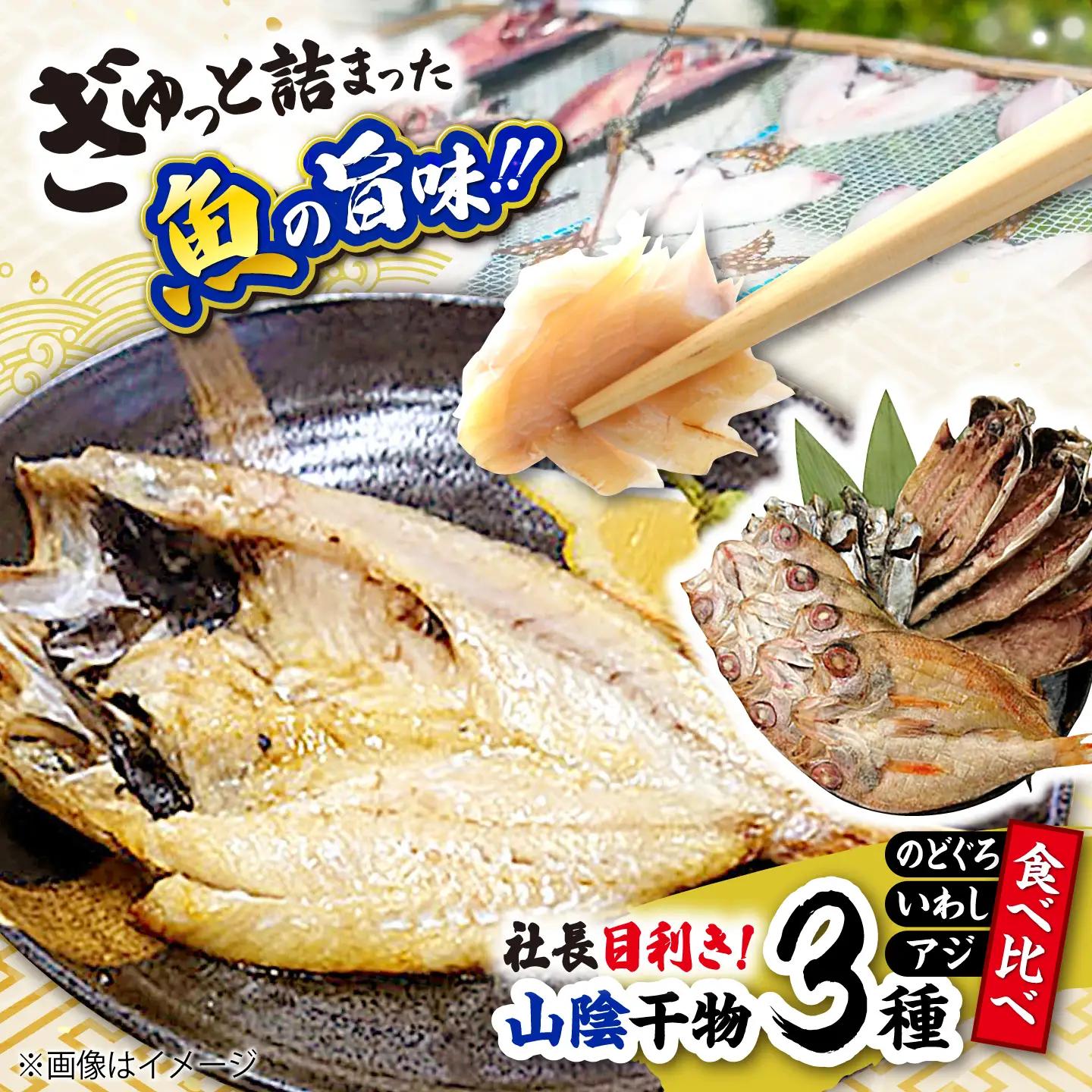 干物 社長目利き！山陰干物3種食べ比べ 島根県松江市/株式会社K’s食品[ALAQ001] 干物 干物