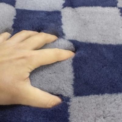 ふるさと納税 桜井市 【ブルー】ムートンクッション Sサイズ(40×40cm　毛長:25mm)3枚 |  | 03