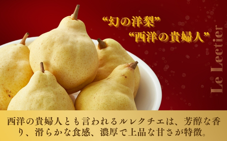 【2024年先行予約】新潟特産 「幻の洋梨」ル・レクチェ【贈答用】 2kg（5〜7玉）《11月下旬〜出荷》 果物 洋梨 梨 フルーツギフト 冬の味覚 産地直送 加茂市 太蔵ファーム