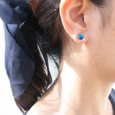 長七屋のケラマブルーピアス　KP-1 証明書付き【1725057】