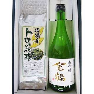 人気の金鶴大吟醸+佐渡トロ昆布(720ml×1本、200g×1袋)195956-0055