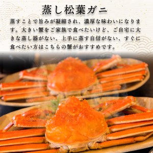 蒸し松葉ガニ 中3枚 ご自宅用 (1枚500～640g前後) ずわいがに カニ 訳あり TM8 0718