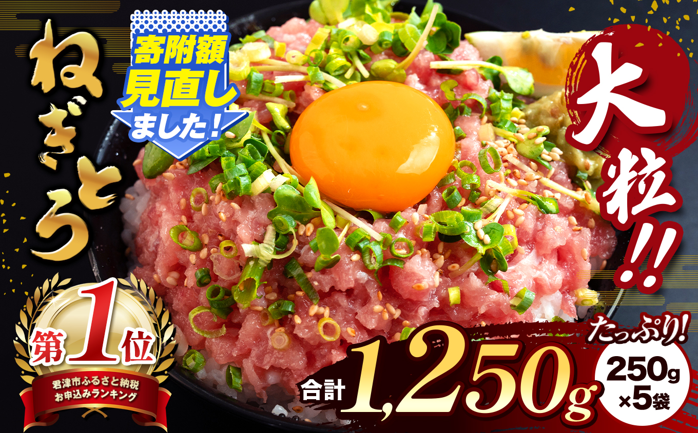 清幸丸水産 大人気！ねぎとろ（250g×5袋）1250g | ネギトロ とろ 鮪 海鮮 魚介 魚 人気 小分け 人気 定番 ご飯 オススメ 千葉県 君津市 きみつ