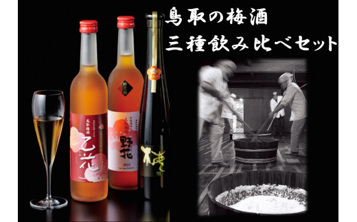 134M.鳥取の梅酒･三種飲み比べセット