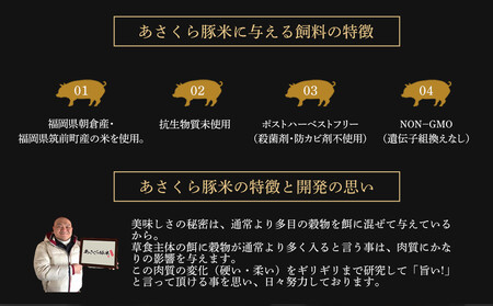 あさくら豚米 ヒレ３本 約１ｋｇ【豚 豚肉 肉 お肉 にく ヒレ ひれ 豚ヒレ 豚米 食品 筑前町 朝倉市産 人気 おすすめ 送料無料 ギフト AD004】