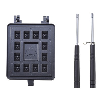 LOGOS ワッフルパン 着脱可能ハンドルでコンパクト収納。お手入れ簡単 81062242【1689530】